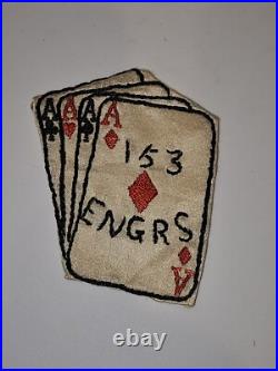 Korean War US Army Japanese Made 134th Engineer Bn Silk Patch L@@K! ASMIC