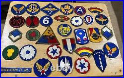 Large Lot WW2 Korea Military Patches Army Air Force Armored Division Rangers