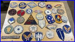 Large Lot WW2 Korea Military Patches Army Air Force Armored Division Rangers