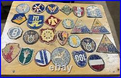 Large Lot WW2 Korea Military Patches Army Air Force Armored Division Rangers