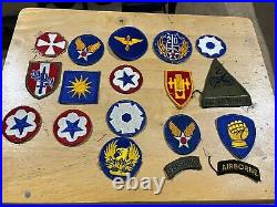 Large Lot WW2 Korea Military Patches Army Air Force Armored Division Rangers