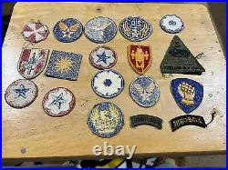 Large Lot WW2 Korea Military Patches Army Air Force Armored Division Rangers