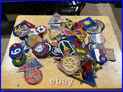 Large Lot WW2 Korea Military Patches Army Air Force Armored Division Rangers