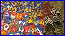 Lot 115 Us Army Air Force Airborne Wwii Uniform Patches Chevrons Cut Edge Usmc