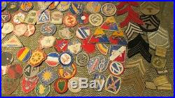 Lot 115 Us Army Air Force Airborne Wwii Uniform Patches Chevrons Cut Edge Usmc