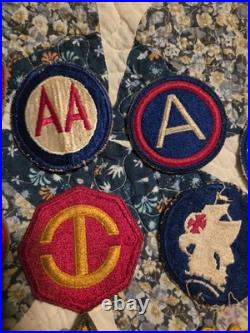 Lot Of 15 WW2 era US ARMY PATCHES