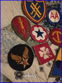 Lot Of 15 WW2 era US ARMY PATCHES