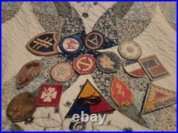 Lot Of 15 WW2 era US ARMY PATCHES