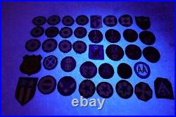Lot Of 39 WWII Original US Army Patches Air Force Military
