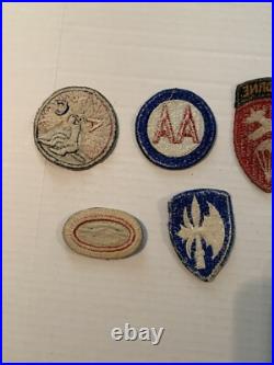 Lot Of 5 Vintage WW ll Army Patches