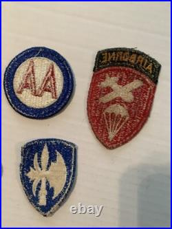 Lot Of 5 Vintage WW ll Army Patches