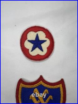 Lot Of 7 Vintage Us Army Wwii Patches Military Memoriabilia Rare Pack