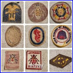 Lot WW2 Patches US Military WWII Army Navy Air Force Hospital Worker Trench Rats