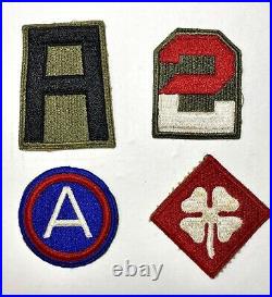 Lot of 12 WWII US Army Groups And Armies Original Shoulder Sleeve Patches