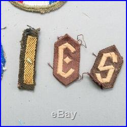 Lot of 15 WWII United States US Military Army & Air Force Patches + Bonus Pin