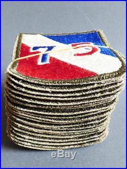 Lot of 20 VTG WW2 US Army 75th Infantry Division Patch patches set