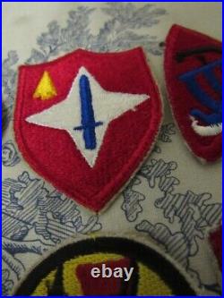 Lot of Vtg. WWII / KW US Army RCT / Regimental Combat Team FE, CE SSI Patches