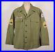Men's VTG 1940s Post WWII US Army Sateen Shirt'47 16th Corps Patch Sz 2XL 40s