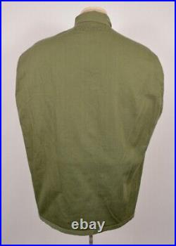 Men's VTG 1940s Post WWII US Army Sateen Shirt'47 16th Corps Patch Sz 2XL 40s