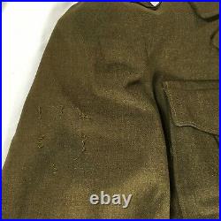 Mens 38S Post WWII US ARMY Original WOOL Uniform JACKET IKE + Patches