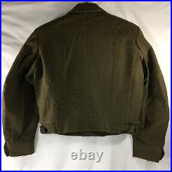 Mens 38S Post WWII US ARMY Original WOOL Uniform JACKET IKE + Patches