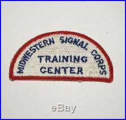Midwestern Signal Corps Training Center WWII US Army RARE Patch P9158