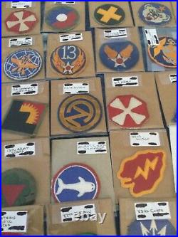 Military Patch LOT 77 Pieces US Army, Air Force, Marines, WWII And More, Badges