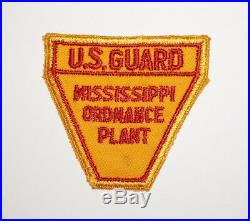 Mississippi Ordnance Plant Guard Patch WWII US Army P5046