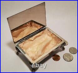 NORFOLK VIRGINIA vtg mirror souvenir jewelry box WWII police army navy badge