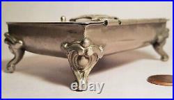 NORFOLK VIRGINIA vtg mirror souvenir jewelry box WWII police army navy badge
