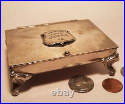 NORFOLK VIRGINIA vtg mirror souvenir jewelry box WWII police army navy badge