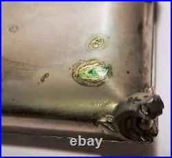 NORFOLK VIRGINIA vtg mirror souvenir jewelry box WWII police army navy badge