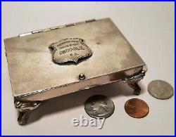 NORFOLK VIRGINIA vtg mirror souvenir jewelry box WWII police army navy badge