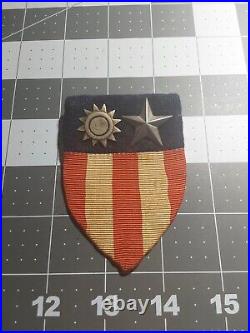 N WWII US Army CBI Patch China Burma India Metal Star Sun