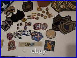 Named Group Of WW2 US Army Medic (Uniform Coat/ Dui's/ Unit Patches/ Rank)