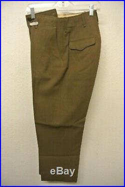Named WW2 US Army Enlisted Dress Jacket Pants with patches 2nd Armored (#6170)