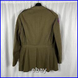 Named WWII US Army Uniform IX Corp 14th Anti-aircraft Command Patched