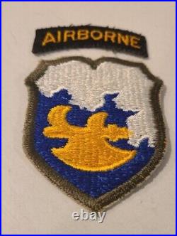 ORIGINAL US ARMY 18th Airborne Phantom DIVISION With AIRBORNE TAB SNOW BACK Patch