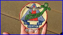 ORIGINAL Vietnam US ARMY 61st Aviation Company Patch Theater Made SSI INSIGNIA