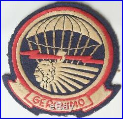 ORIGINAL WW2 US Army 501st Geronimo Airborne Squadron Patch