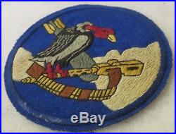 ORIGINAL WW2 Vintage ITALIAN Made 826th BOMB SQUADRON PATCH US ARMY AIR FORCE