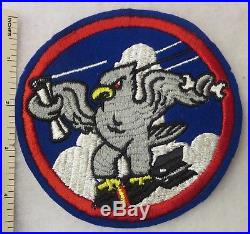 ORIGINAL WW2 Vintage US ARMY AIR FORCE BOMB SQUADRON PATCH INSIGNIA USAAF