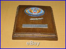 ORIGINAL WWII U. S. ARMY AIR CORPS 15th AIR FORCE PATCH & B-24 LIBERATOR PLAQUE