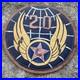 ORIGINAL WWII WW2 US 20th AAF Army Air Corps Leather Patch Nice Condition