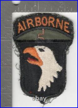 Off Uniform WW2 US Army 101st Airborne Division Patch Attached Tab Inv# K0999