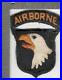 Off Uniform WW 2 US Army 101st Airborne Division Patch Attached Tab Inv# K1003
