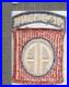 Off Uniform WW 2 US Army 82nd Abn Ribbed Weave Patch Attached Tab Inv# K0890