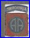 Off Uniform WW 2 US Army 82nd Airborne Greenback Patch & Tab Inv# K0901