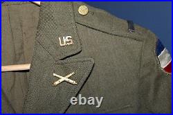 Original 1930's U. S. Army Named Officer's Army Ground Forces Patched Jacket