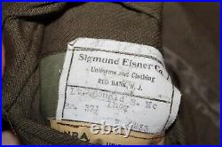 Original 1930's U. S. Army Named Officer's Army Ground Forces Patched Jacket